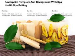Powerpoint template and background with spa health spa setting