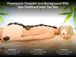 Powerpoint template and background with spa treatment near the sea
