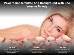Powerpoint template and background with spa woman beauty