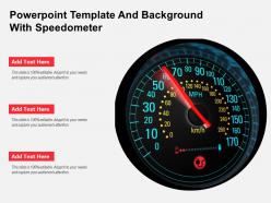 Powerpoint template and background with speedometer
