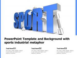 Powerpoint Template And Background With Sports Industrial Metaphor