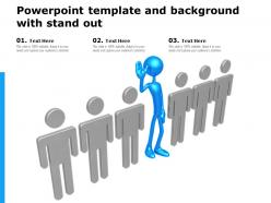 Powerpoint template and background with stand out