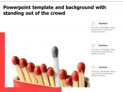 Powerpoint template and background with standing out of the crowd