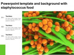 Powerpoint template and background with staphylococcus food