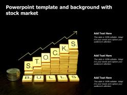 Powerpoint template and background with stock market