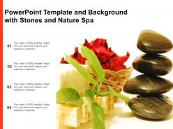 Powerpoint template and background with stones and nature spa