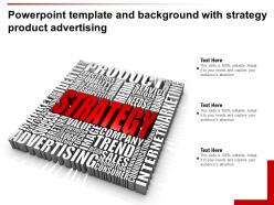 Powerpoint template and background with strategy product advertising