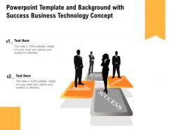 Powerpoint template and background with success business technology concept