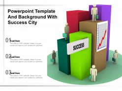 Powerpoint template and background with success city