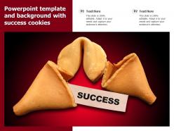 Powerpoint template and background with success cookies