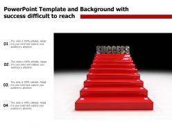 Powerpoint template and background with success difficult to reach