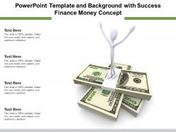 Powerpoint template and background with success finance money concept
