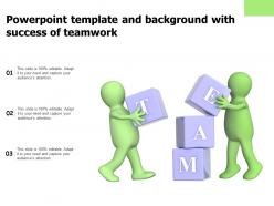 Powerpoint template and background with success of teamwork