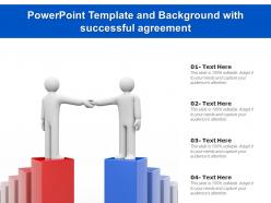 Powerpoint template and background with successful agreement