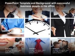 Powerpoint Template And Background With Successful Business People In The Office