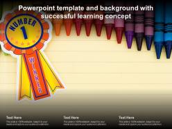 Powerpoint template and background with successful learning concept