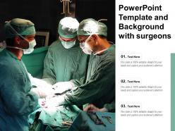 Powerpoint template and background with surgeons