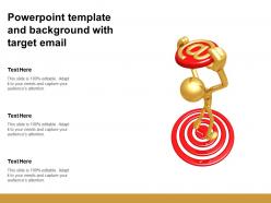 Powerpoint template and background with target email