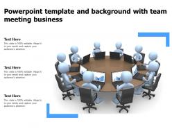 Powerpoint template and background with team meeting business