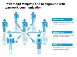 Powerpoint Template And Background With Teamwork Communication