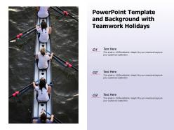Powerpoint template and background with teamwork holidays