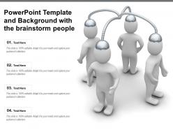 Powerpoint template and background with the brainstorm people
