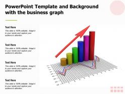 Powerpoint template and background with the business graph
