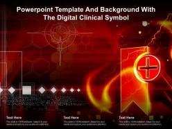 Powerpoint template and background with the digital clinical symbol