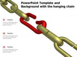 Powerpoint template and background with the hanging chain