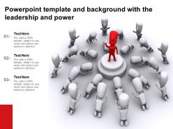 Powerpoint template and background with the leadership and power
