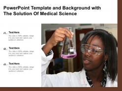 Powerpoint template and background with the solution of medical science