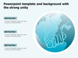 Powerpoint template and background with the strong unity