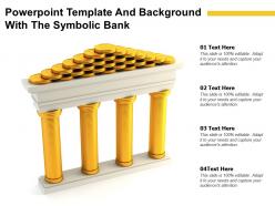 Powerpoint template and background with the symbolic bank
