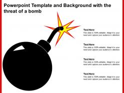 Powerpoint template and background with the threat of a bomb