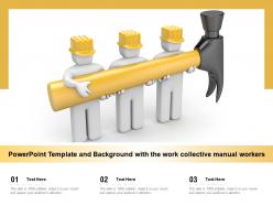 Powerpoint template and background with the work collective manual workers