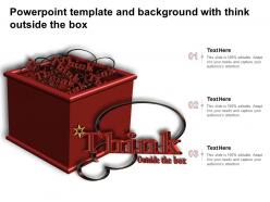 Powerpoint template and background with think outside the box