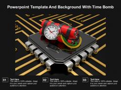 Powerpoint template and background with time bomb