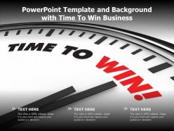 Powerpoint Template And Background With Time To Win Business