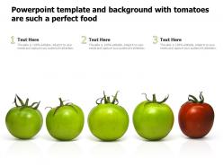 Powerpoint template and background with tomatoes are such a perfect food