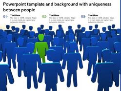 Powerpoint template and background with uniqueness between people