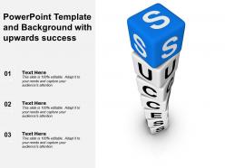 Powerpoint template and background with upwards success