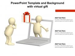 Powerpoint template and background with virtual gift