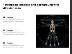 Powerpoint template and background with vitruvian man