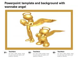 Powerpoint template and background with wannabe angel