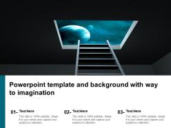 Powerpoint template and background with way to imagination