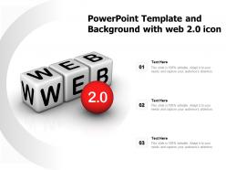 Powerpoint template and background with web 2 0 icon