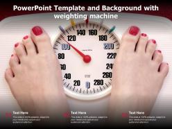 Powerpoint template and background with weighting machine