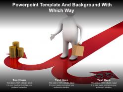 Powerpoint template and background with which way ppt powerpoint