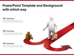 Powerpoint template and background with which way