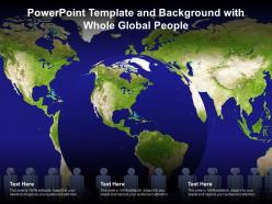 Powerpoint template and background with whole global people